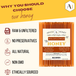 Our Bulk Honey Sticks are the perfect addition to your catering, charcuterie, or wedding event. Our Raw Honey Bulk is pure, unfiltered, and delicious.