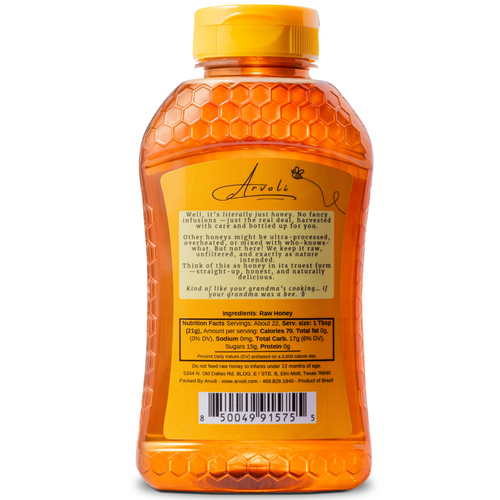 Raw Honey - 1 LB - Pack of 4